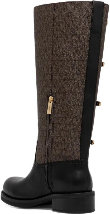 Michael Kors Darrington leather and Signature logo ankle boots Zwart - Foto 16