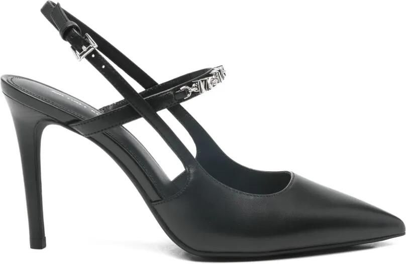 Michael Kors Dina leren slingback pumps Zwart
