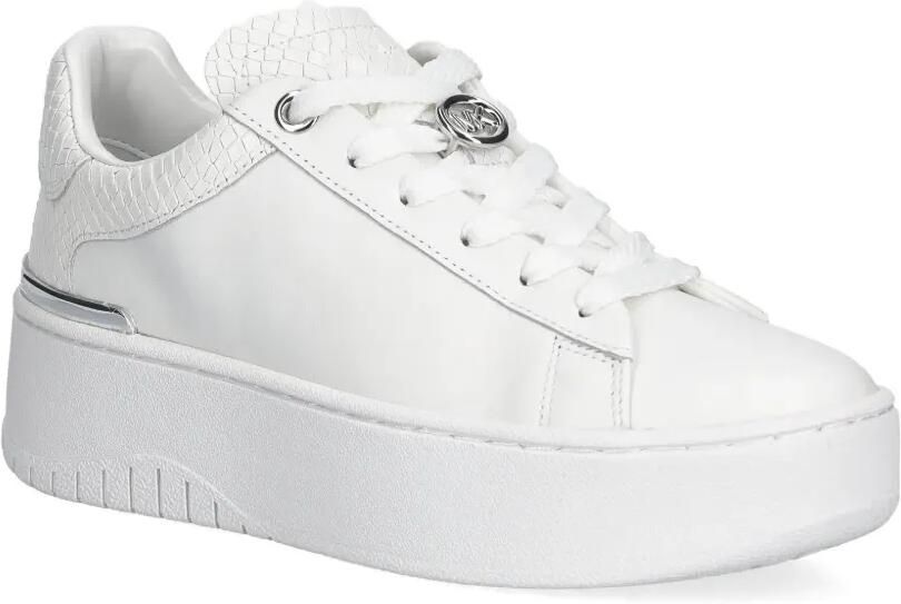 Michael Kors Dottie sneakers met reptiel-effect en plateauzool Wit - Foto 8