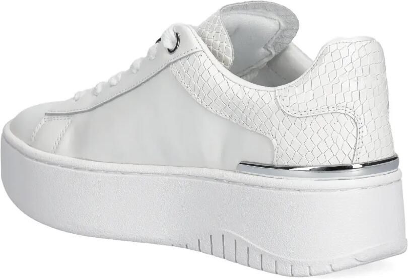 Michael Kors Dottie sneakers met reptiel-effect en plateauzool Wit - Foto 7