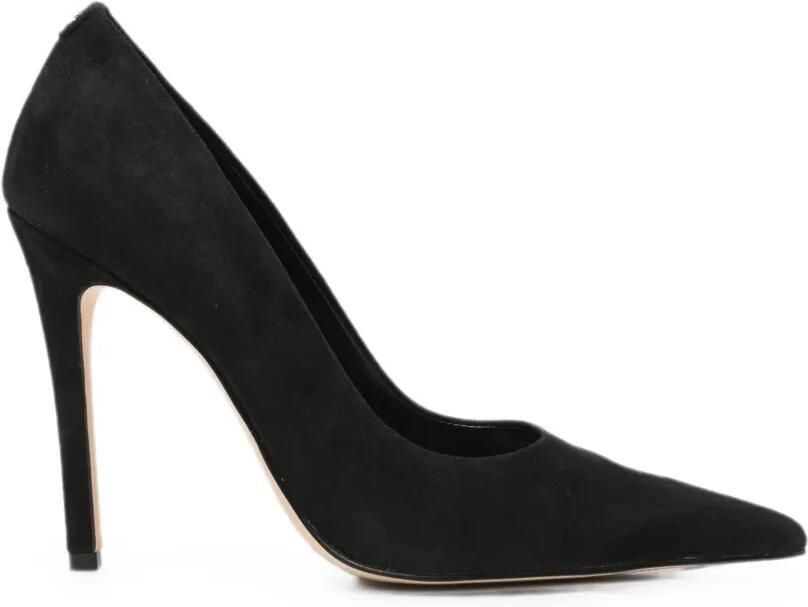Michael Kors Elyse suède pumps met puntige neus Zwart