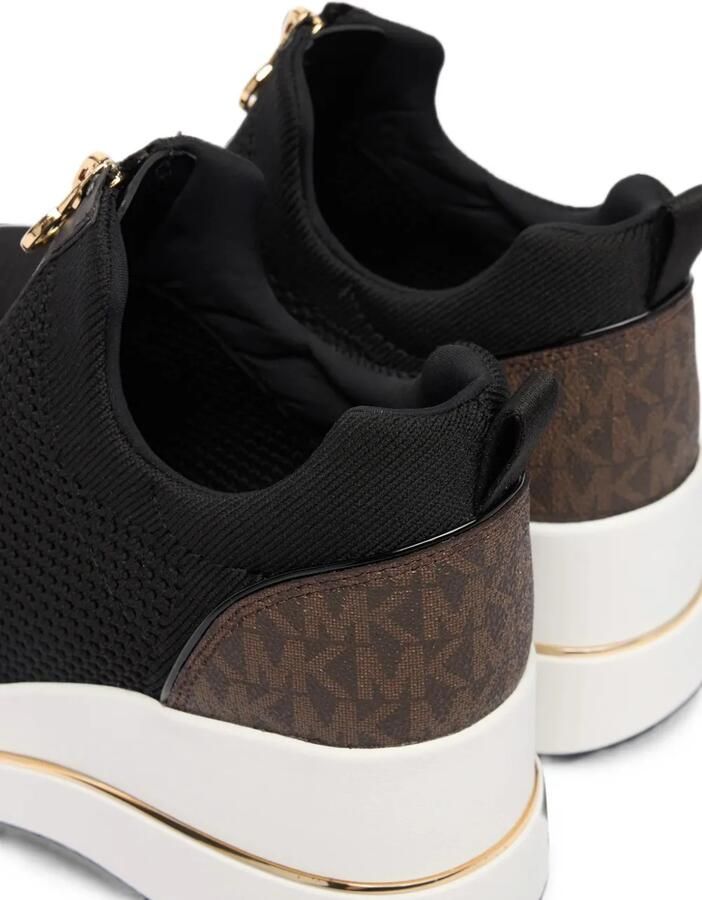 Michael Kors Emmy sneakers met ritssluiting en monogram Zwart - Foto 2