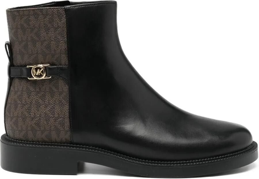 Michael Kors Enkellaarzen met gesp en logo Zwart - Foto 3