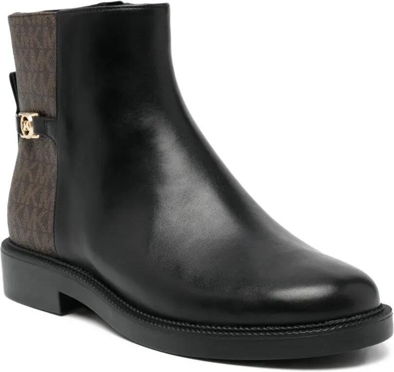 Michael Kors Enkellaarzen met gesp en logo Zwart - Foto 2