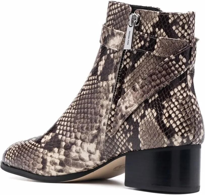 Michael Kors Enkellaarzen met pythonprint Grijs - Foto 2