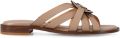 Michael Kors Erika sandalen met logoplakkaat Beige - Beige