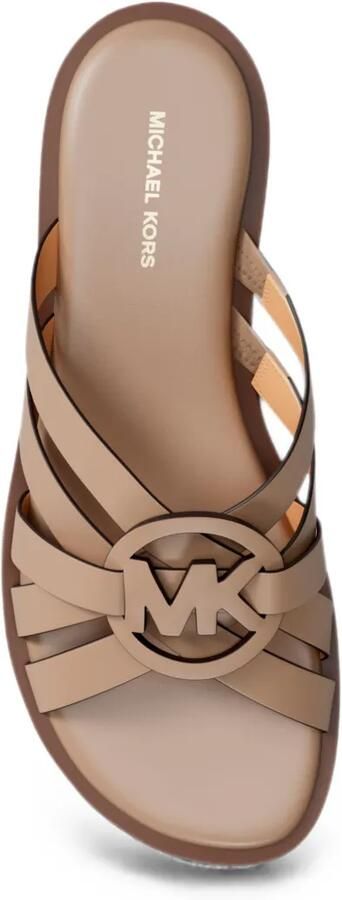Michael Kors Erika sandalen met logoplakkaat Beige - Foto 3