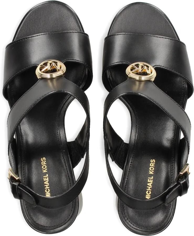 Michael Kors Erin sandalen met gesp en logo Zwart