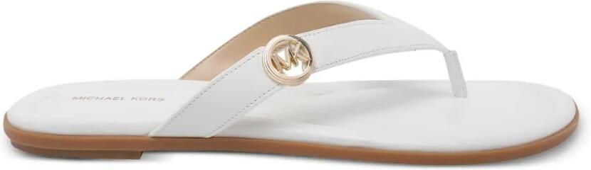 Michael Kors Sandalen met ronde neus en logodetail Goud