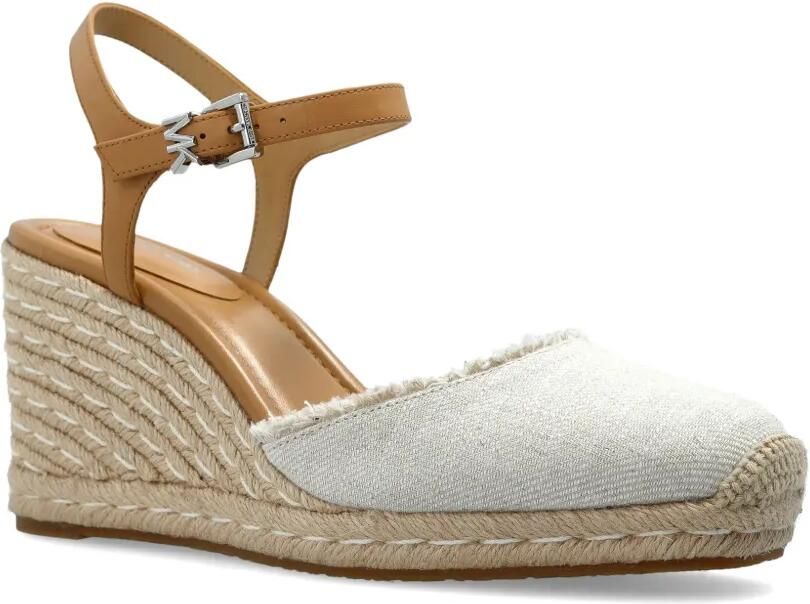 Michael Kors Espadrilles met enkelbandje en franje Beige - Foto 4