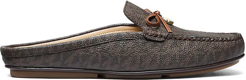 Michael Kors Greta muiltjes met monogram-print Bruin