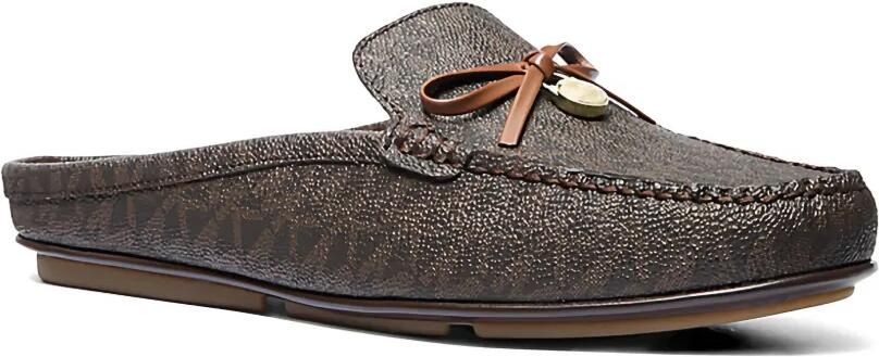 Michael Kors Greta muiltjes met monogram-print Bruin - Foto 3