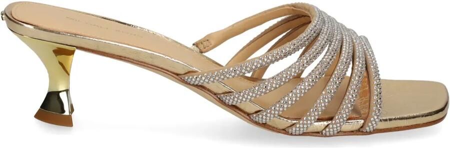 Michael Kors Alora leren slingback pumps met slangen-reliëf Zwart
