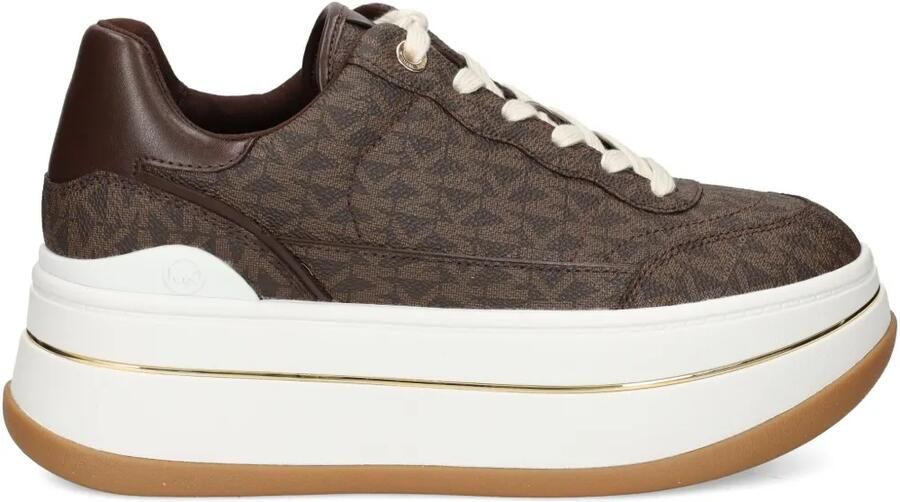 Michael Kors Hayes sneakers met plateauzool Bruin
