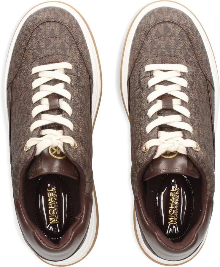Michael Kors Hayes sneakers met plateauzool Bruin - Foto 2