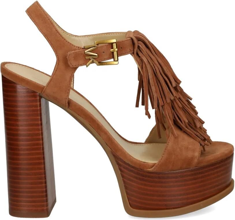 Michael Kors Indra sandalen met kwastje Bruin