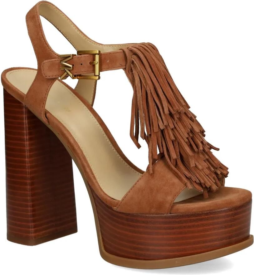 Michael Kors Indra sandalen met kwastje Bruin - Foto 3