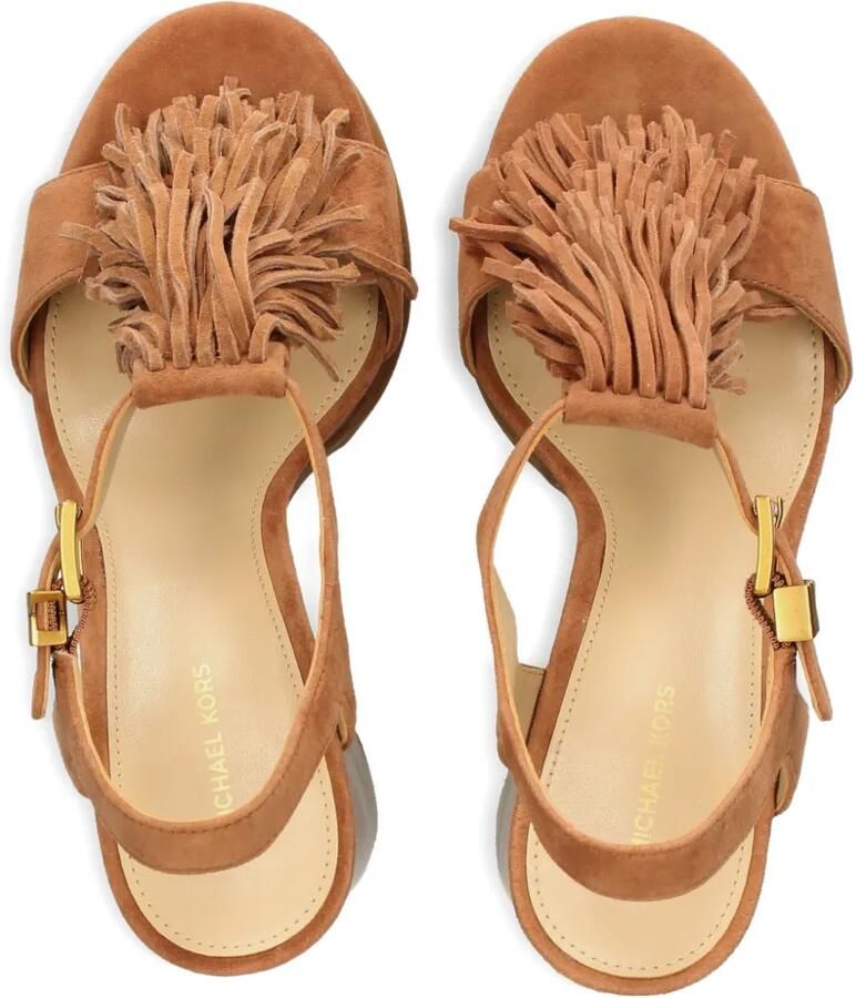 Michael Kors Indra sandalen met kwastje Bruin - Foto 4