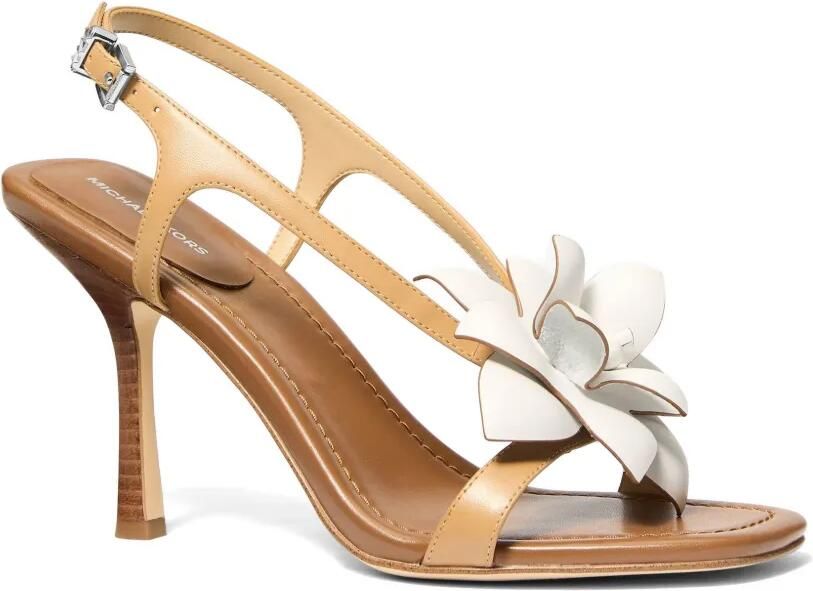 Michael Kors Jacie sandalen met bloemapplicatie Beige - Foto 2