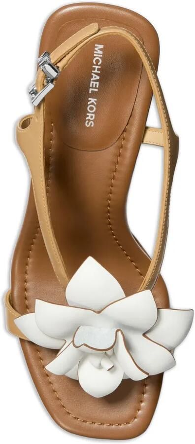Michael Kors Jacie sandalen met bloemapplicatie Beige - Foto 3