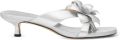Michael Kors Jacie sandalen met bloemapplicatie Zilver - Zilver