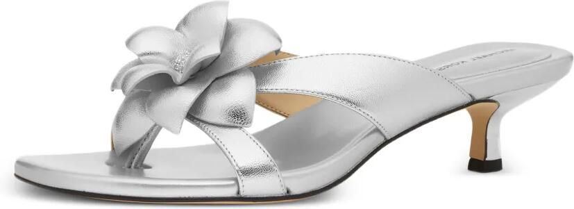 Michael Kors Jacie sandalen met bloemapplicatie Zilver - Foto 4