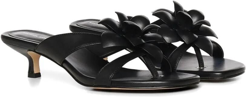 Michael Kors Jacie sandalen met kitten hak en bloemapplicatie Zwart - Foto 3