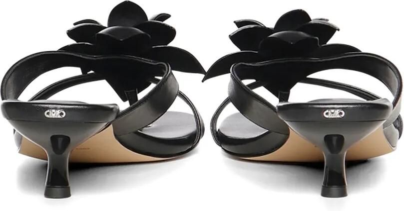 Michael Kors Jacie sandalen met kitten hak en bloemapplicatie Zwart - Foto 2
