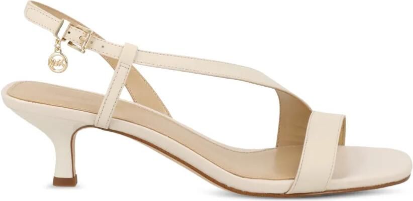 Michael Kors Jaida asymmetrische slingback sandalen Beige