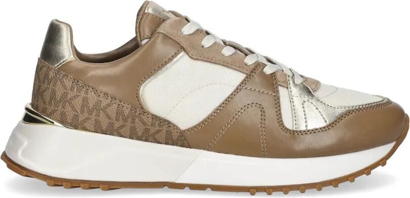 Michael Kors Dottie sneakers met reptiel-effect en plateauzool Wit - Foto 18