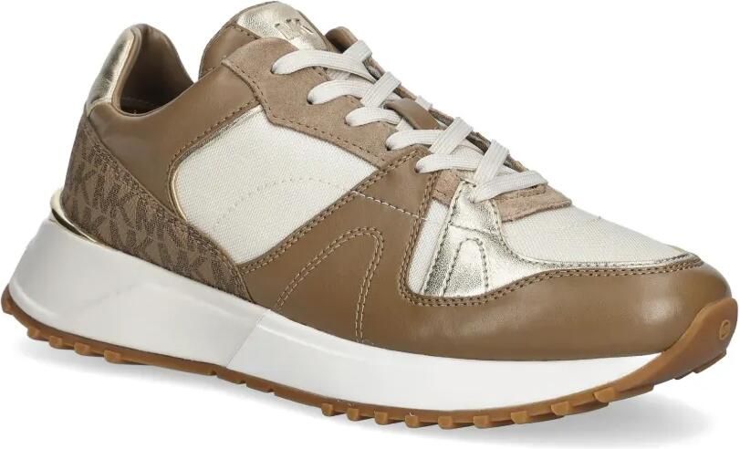 Michael Kors Dottie sneakers met reptiel-effect en plateauzool Wit - Foto 12