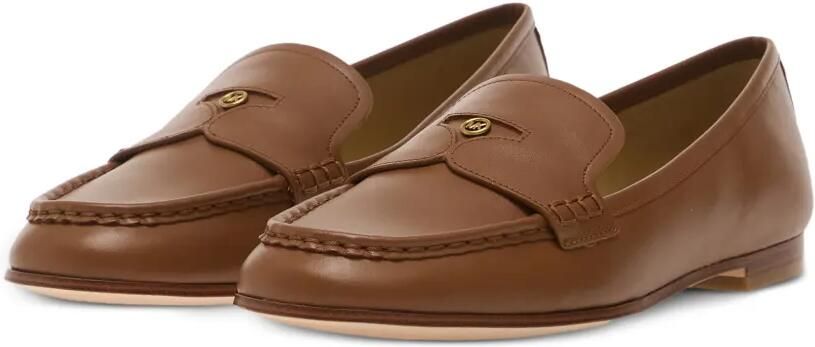 Michael Kors Jennings leren loafers Bruin