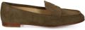 Michael Kors Jennings suède loafers met logoplakkaat Groen - Groen