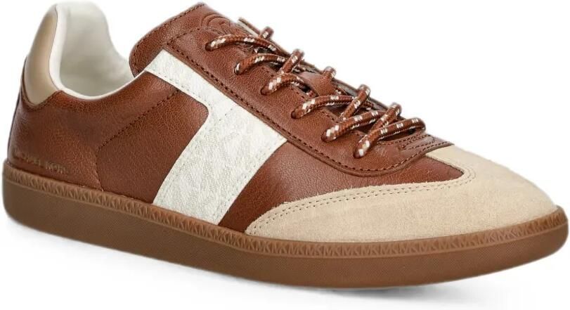 Michael Kors Jovie leren sneakers met kenmerkend logo Bruin - Foto 3