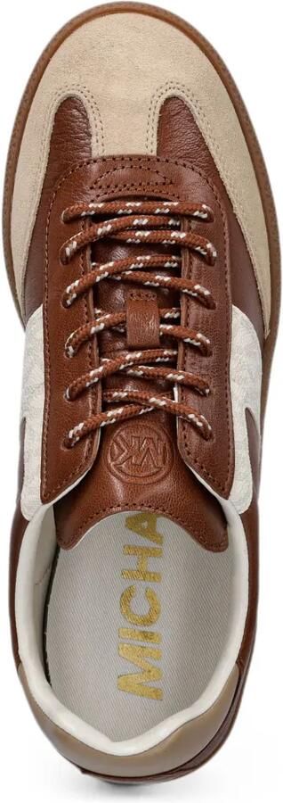 Michael Kors Jovie leren sneakers met kenmerkend logo Bruin - Foto 4