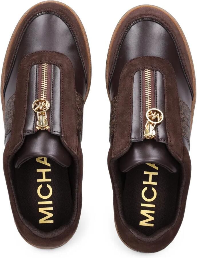 Michael Kors Jovie sneakers met sluiting aan de voorkant Bruin - Foto 2