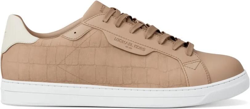 Michael Kors Keating leren sneakers Bruin