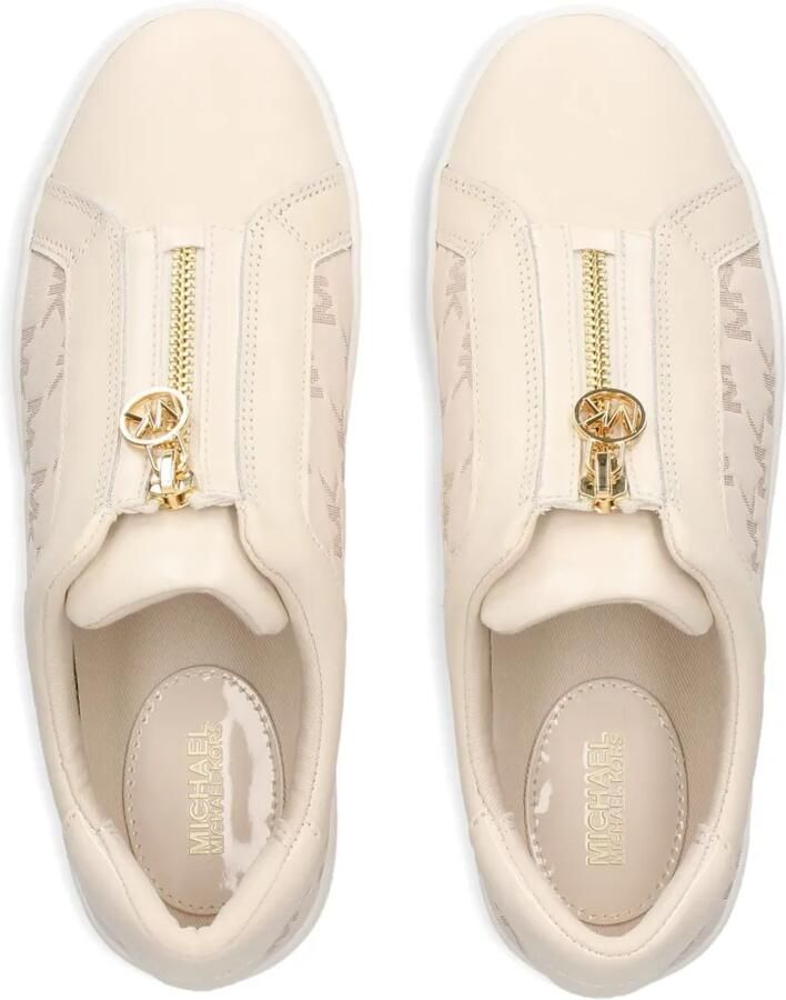 Michael Kors Keaton sneakers met rits Beige