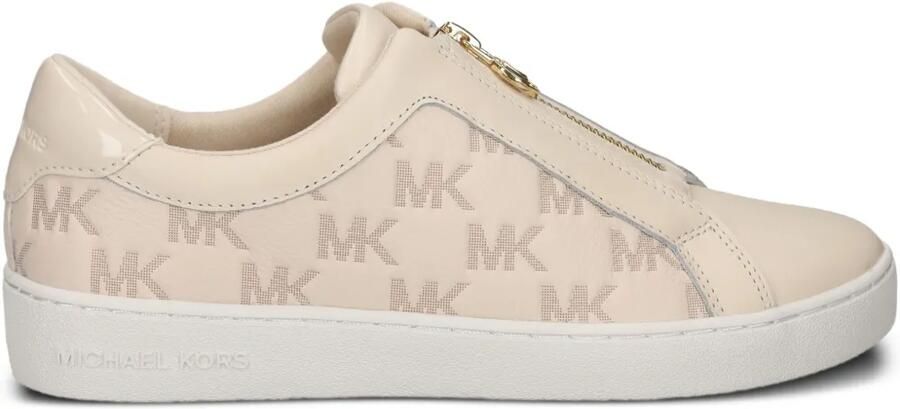 Michael Kors Keaton sneakers met rits Beige - Foto 3