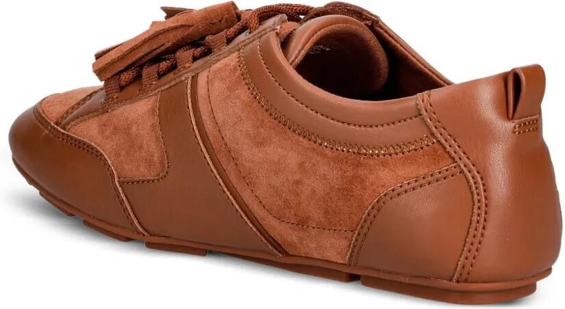 Michael Kors Keely suède sneakers met kwastje Bruin - Foto 2