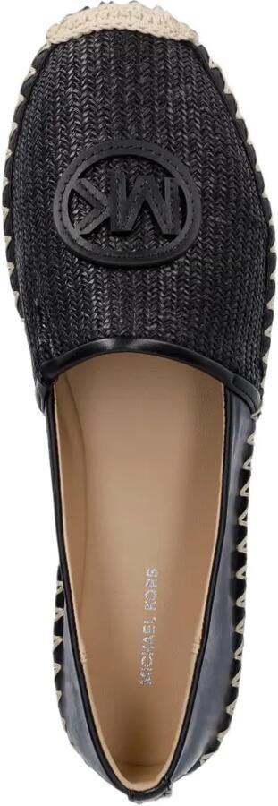 Michael Kors Kenzie espadrilles met gemixte media Zwart