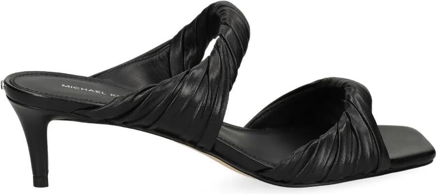 Michael Kors Alora pumps met puntige neus en monogram Bruin