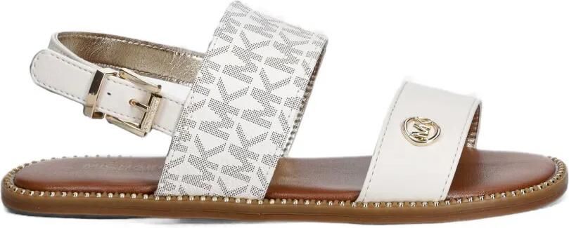 Michael Kors Kids Jagger Maxson II sandalen met monogram-print en gesp Wit - Foto 3