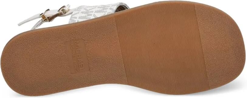 Michael Kors Kids Jagger Maxson II sandalen met monogram-print en gesp Wit - Foto 4