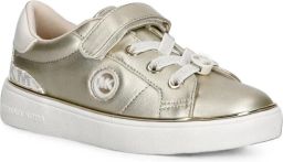 Michael Kors Kids Jem Finn sneakers met klittenband en logoplakkaat Geel