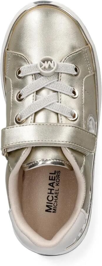 Michael Kors Kids Jem Finn sneakers met klittenband en logoplakkaat Geel - Foto 4