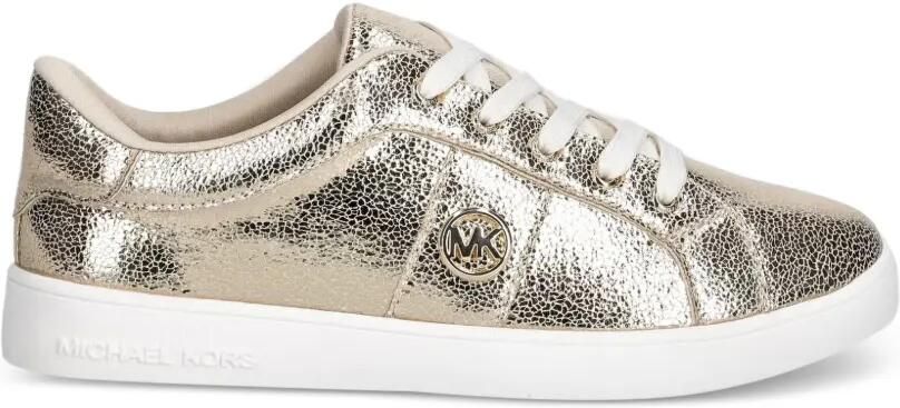 Michael Kors Kids Jem Raine sneakers met gebarsten effect Geel - Foto 4