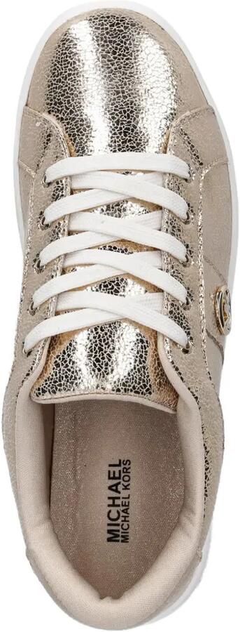 Michael Kors Kids Jem Raine sneakers met gebarsten effect Geel - Foto 3