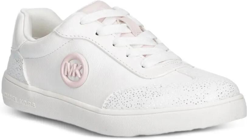 Michael Kors Kids Jem Scotty Charm sneakers met glitters en logoplakkaat Wit
