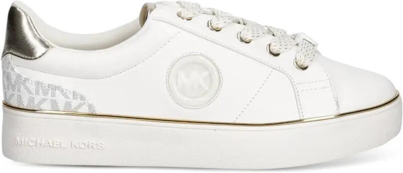 Michael Kors Kids Jordana Finn sneakers met plateauzool en logo Wit - Foto 5